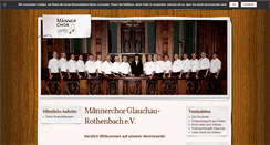 Desktop Screenshot of maennerchor-glauchau.de